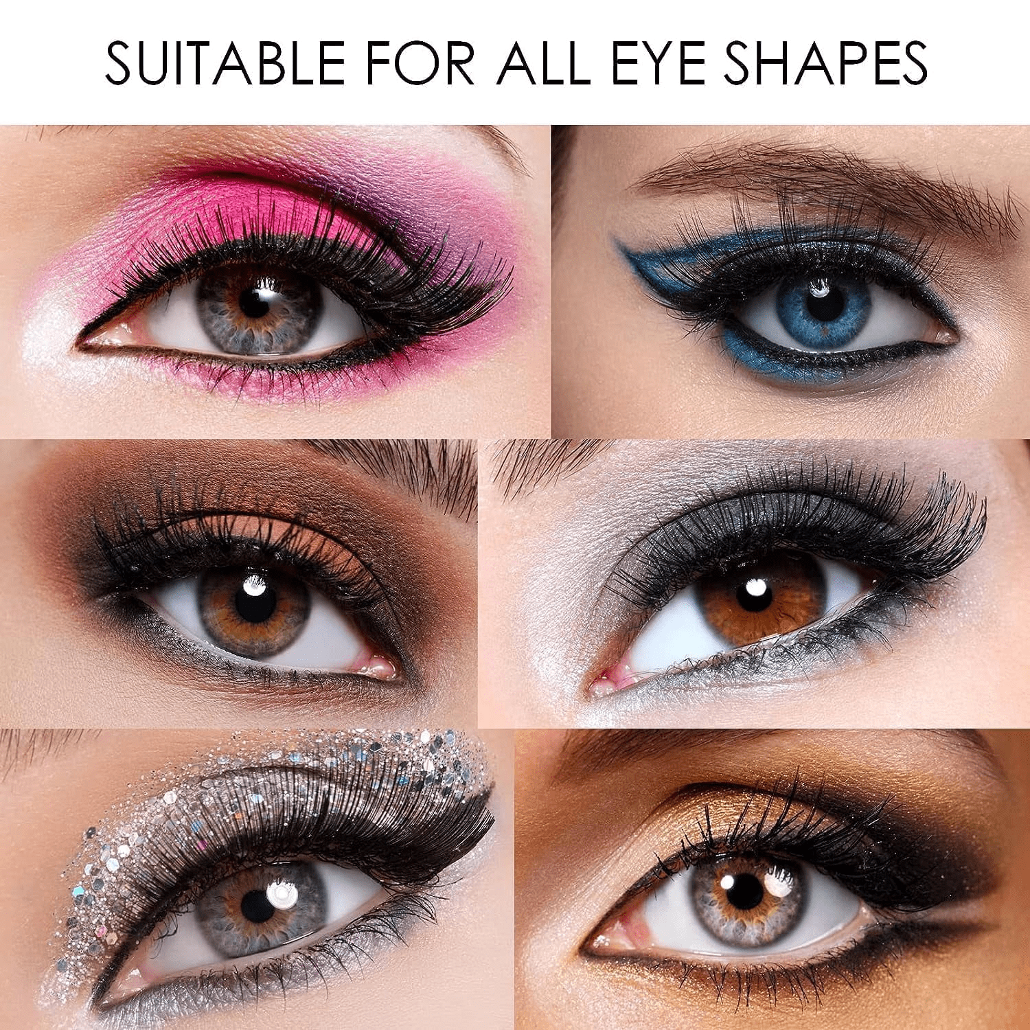 Magnetic Eyelashes with Applicator, Magnetic Eyelashes Kit False Eyelashes Reusable Magnetic Eyelash Wispy Lashes