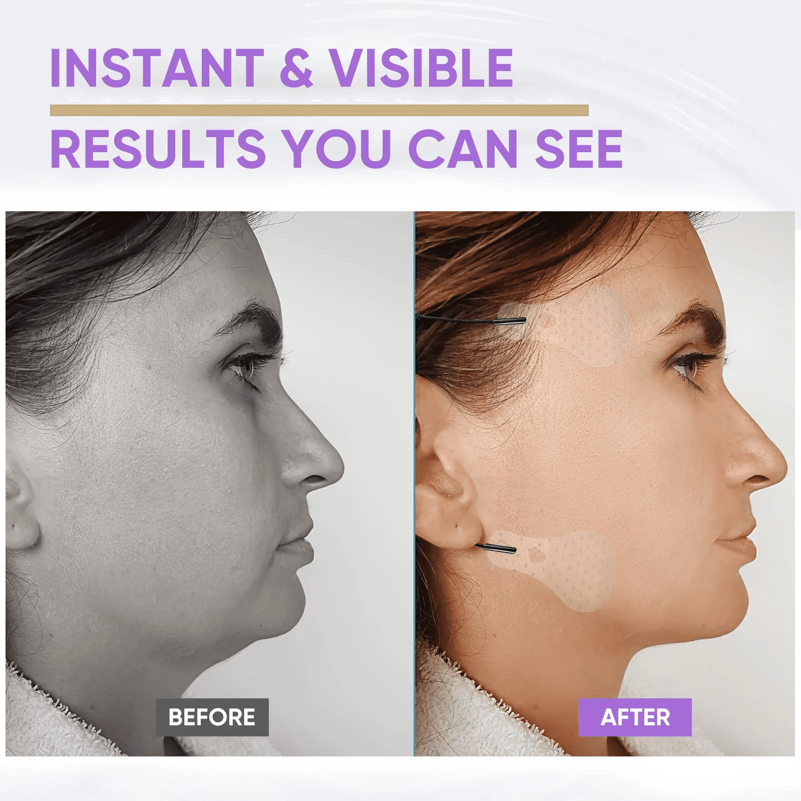 Face Lift Tape Invisible, Face Tape For Wrinkles Overnight, Hiding Facial Wrinkles, Lift Saggy Skin & Hide Double Chin,Ultra-Thin, Breathable, Waterproof (90pcs)